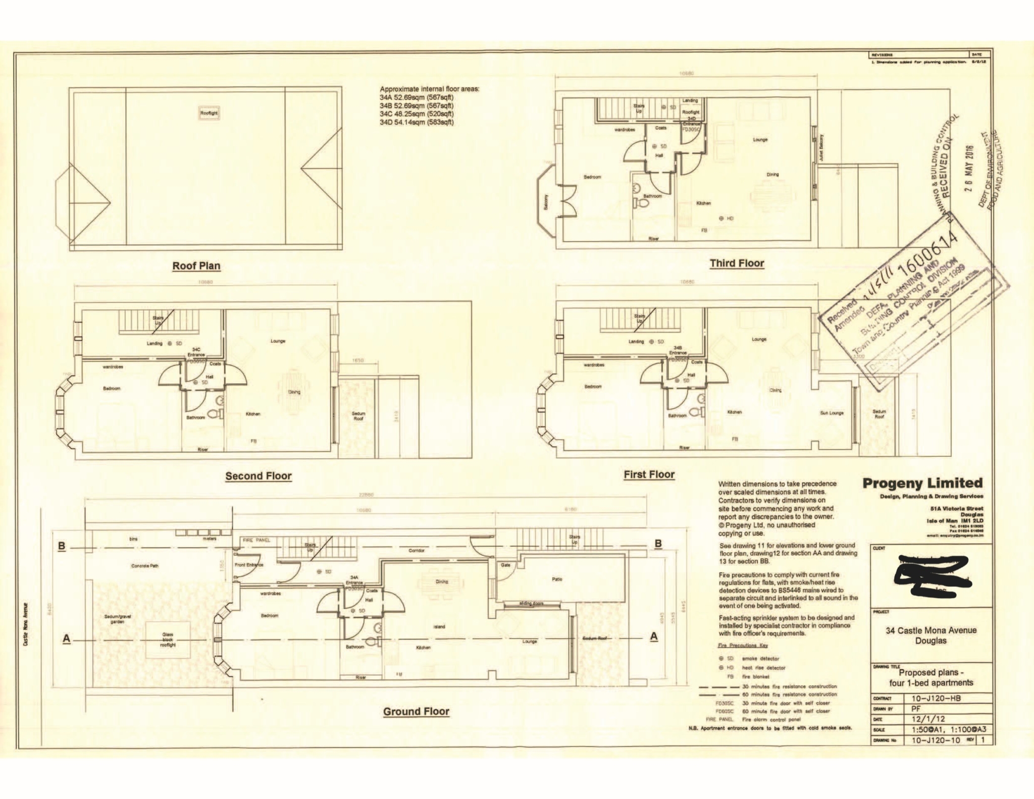 Floorplan — 34 Castlemona Avenue, Douglas.