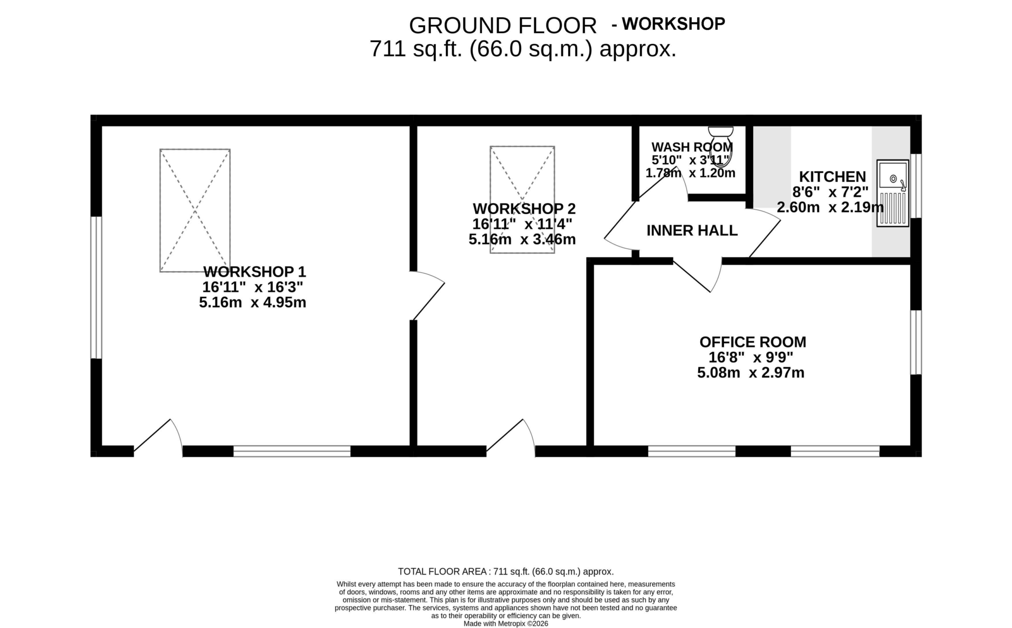Floorplan — Fy-Yerrey, Eyreton Road, Crosby. — Plan 2 of 2