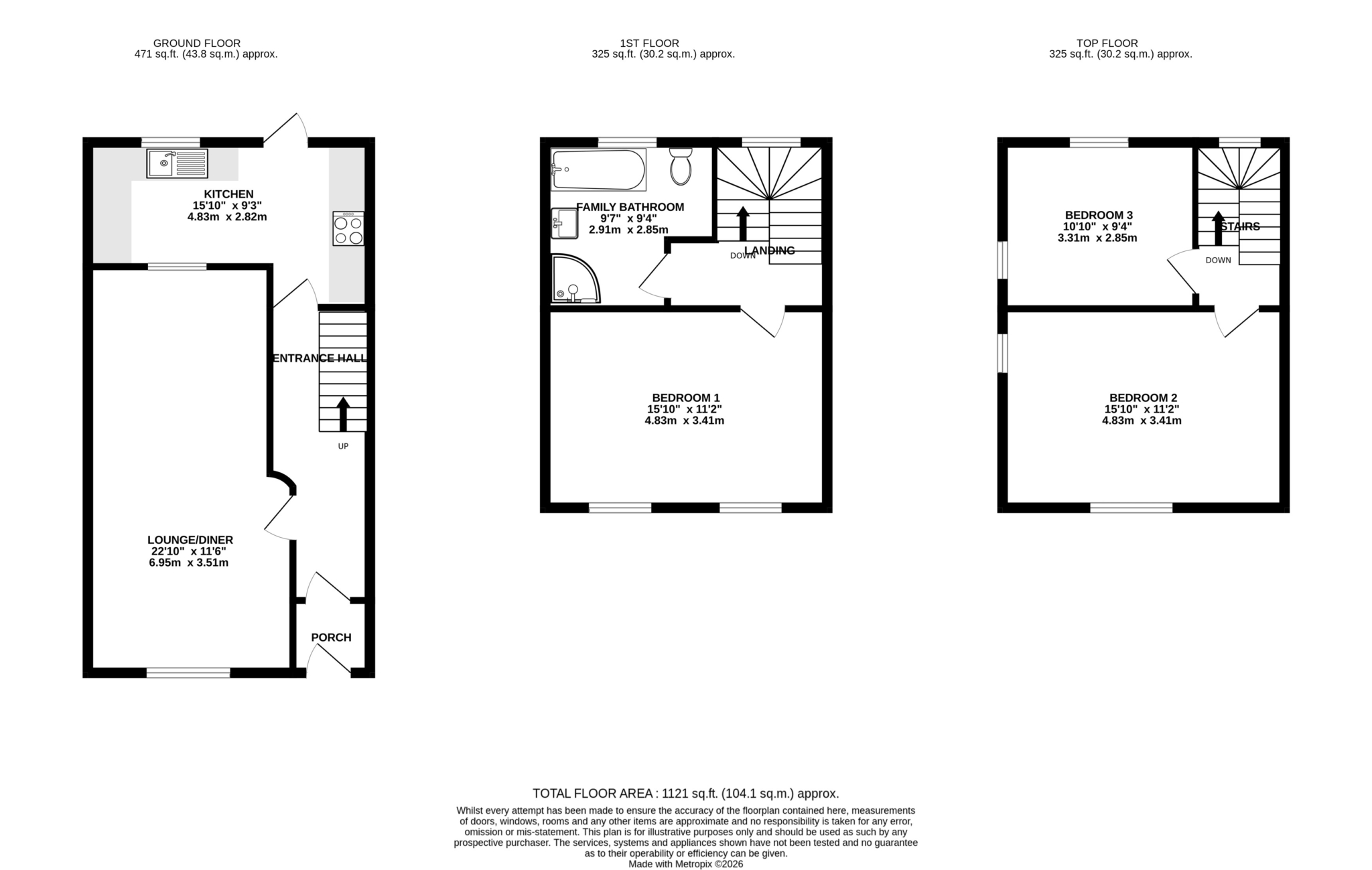 Floorplan — 50 Princes Street, Douglas.