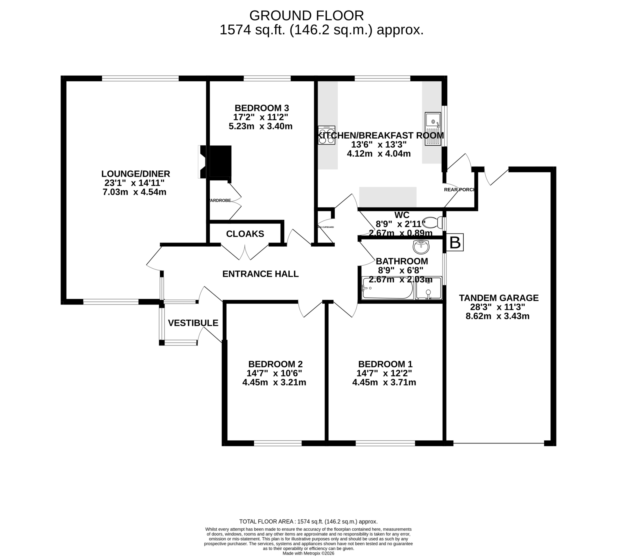 Floorplan — 55 Highfield Crescent, Onchan.