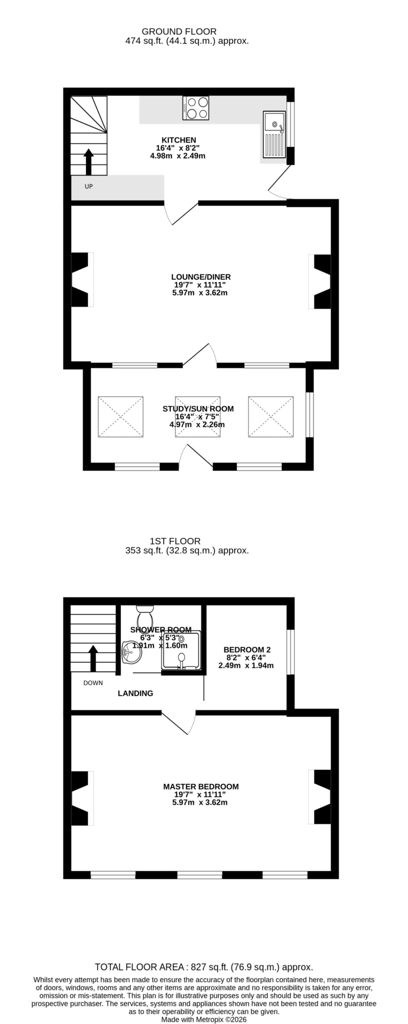 Floorplan — Pinfold Holiday Cottages, Laxey.