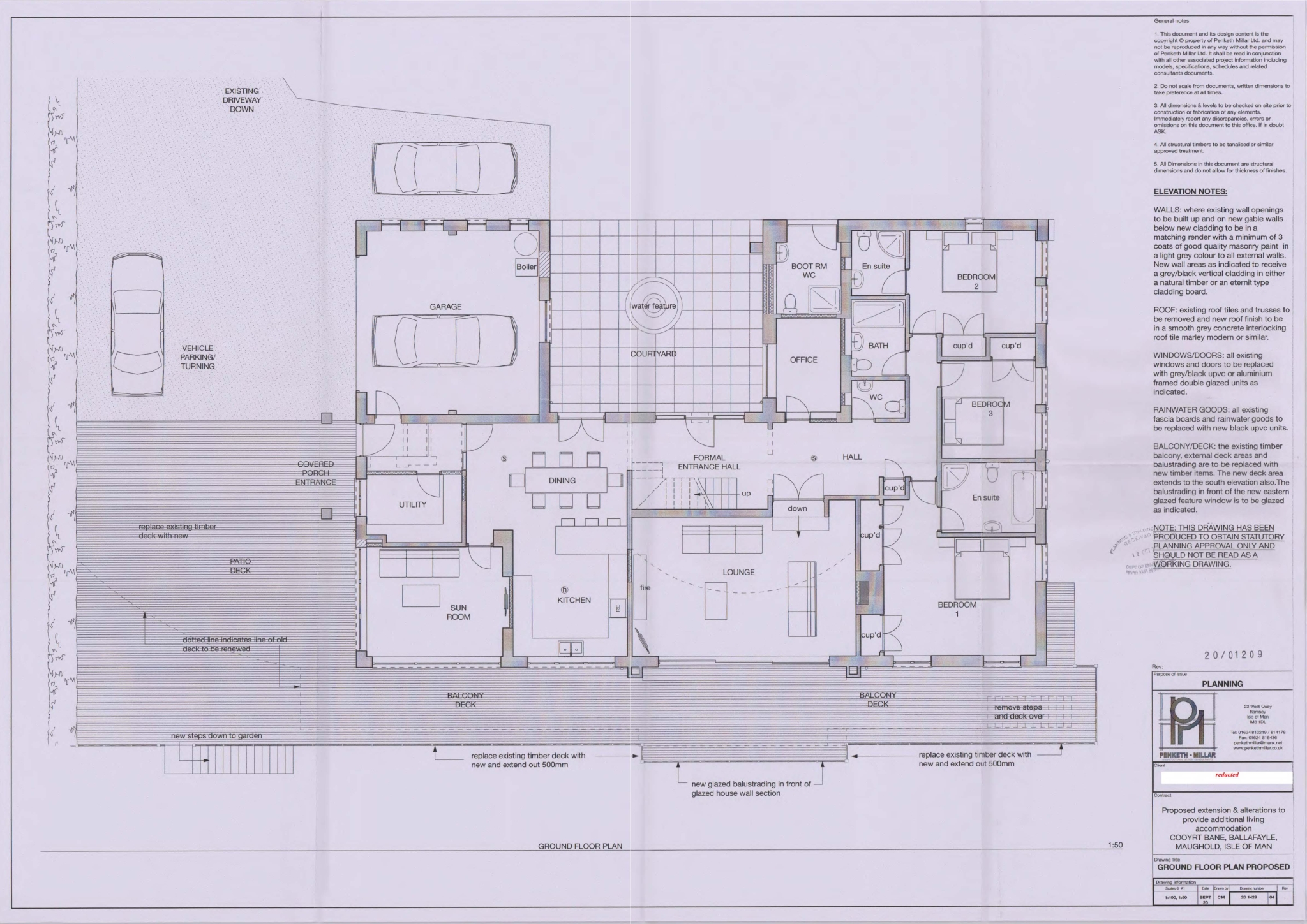 Floorplan — Cooyrt Bane, Ballafayle, Ramsey.
