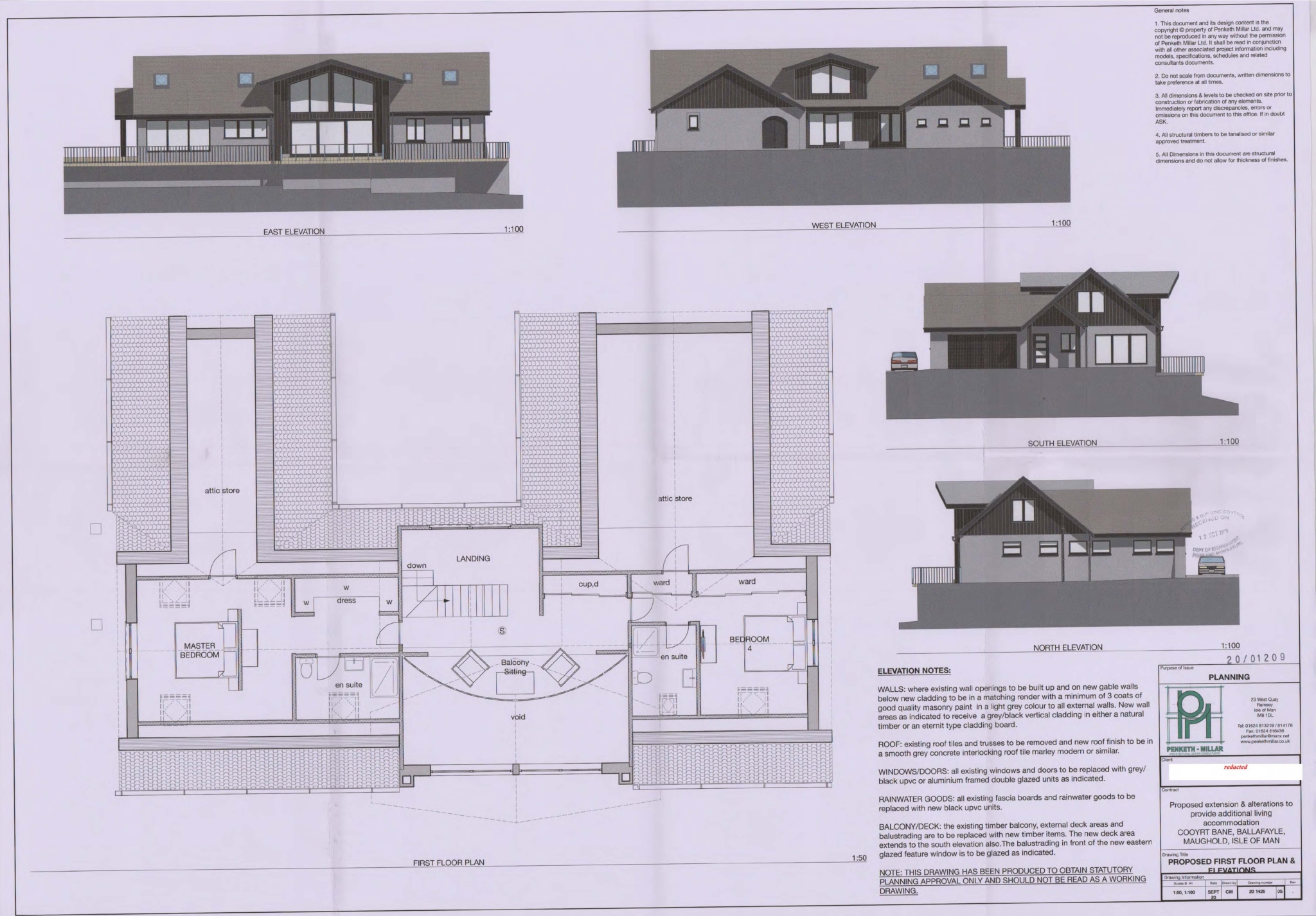 Floorplan — Cooyrt Bane, Ballafayle, Ramsey. — Plan 2 of 2
