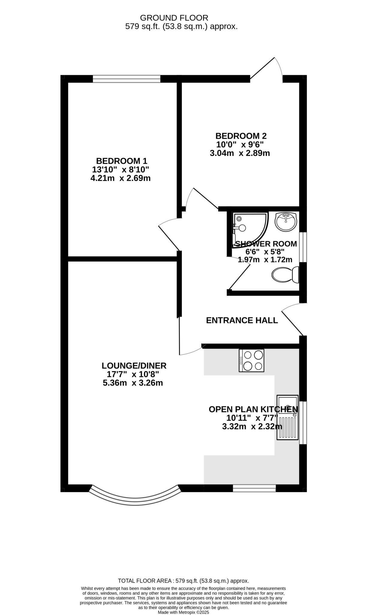 Floorplan — 50 Cooil Drive, Douglas.