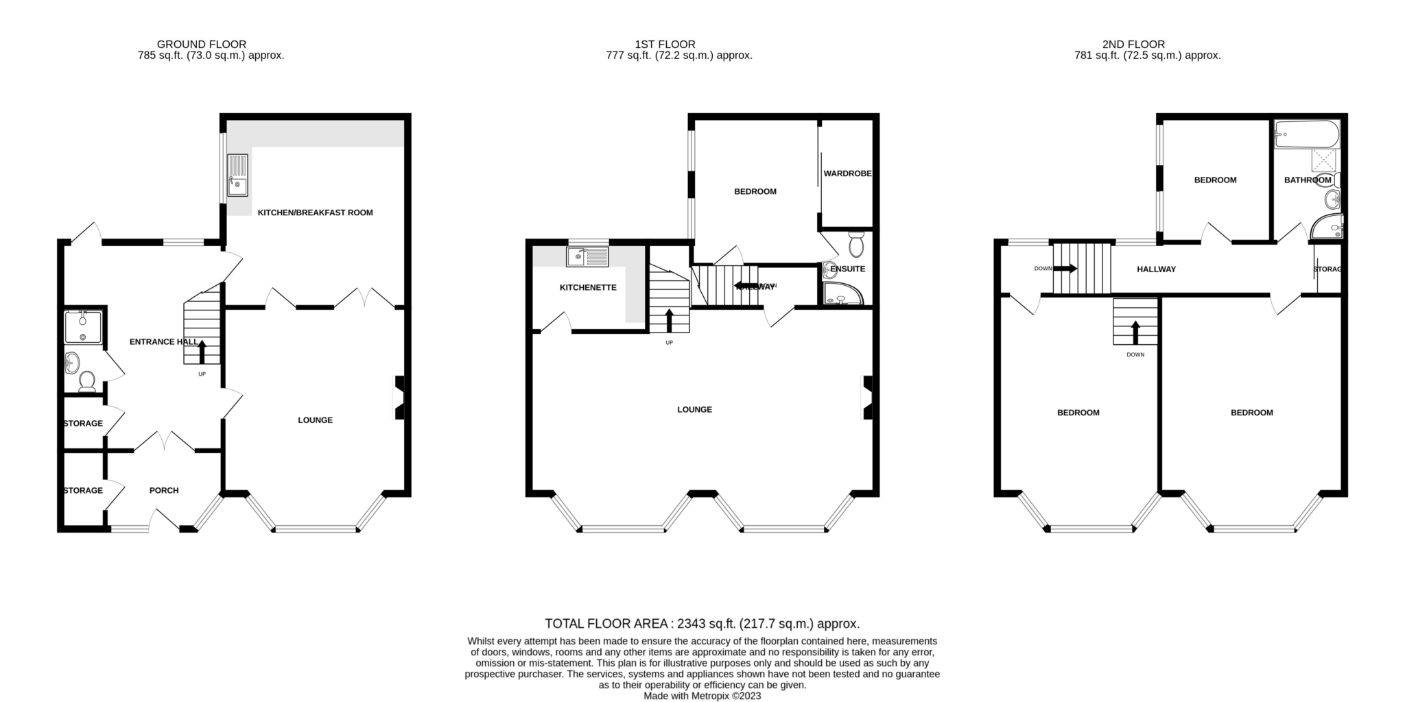 Floorplan — Sea View House, Queens Promenade, Ramsey.