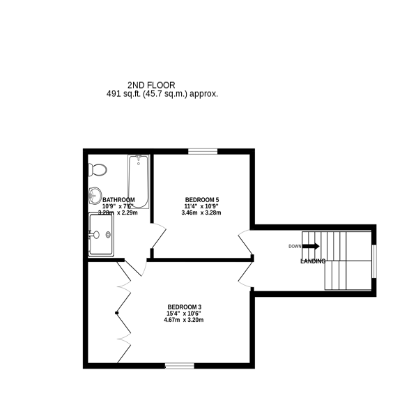 Floorplan — Willoughby, Fistard Road, Port St Mary. — Plan 3 of 4