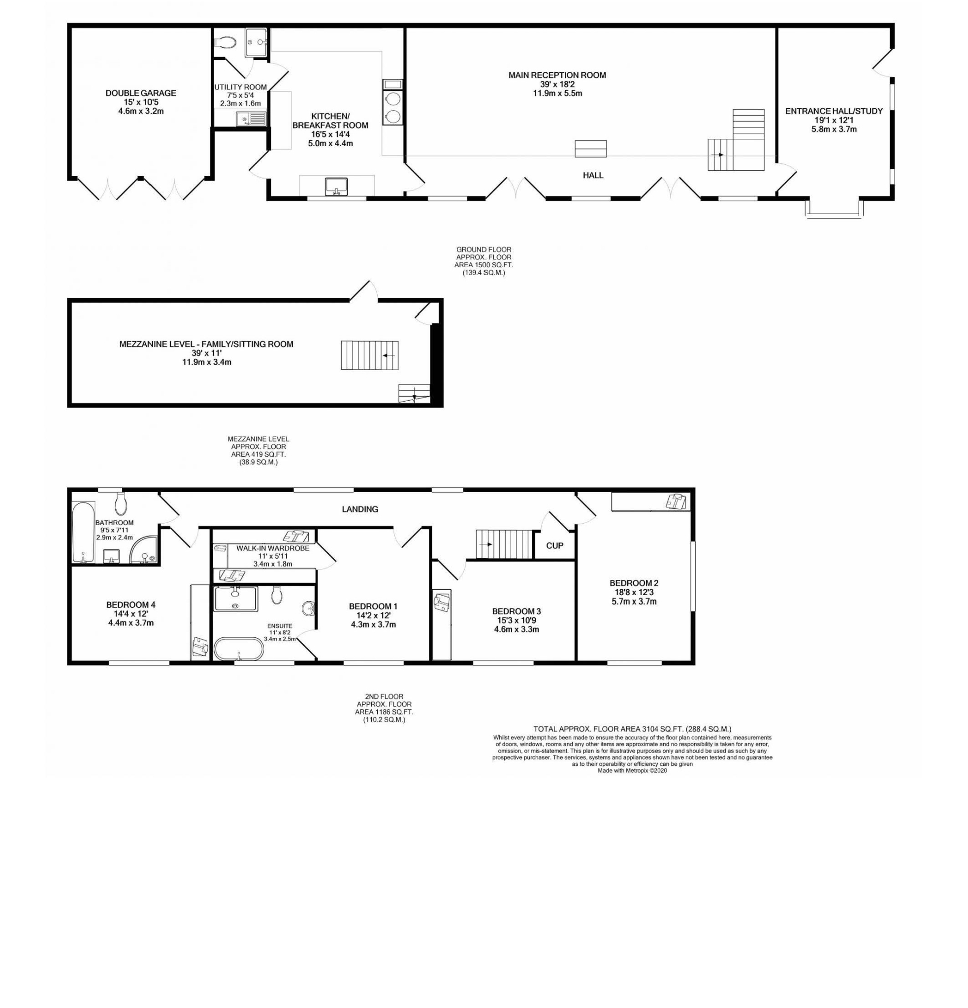 Floorplan — Station House, Port Soderick Glen Road, Port Soderick, Santon.