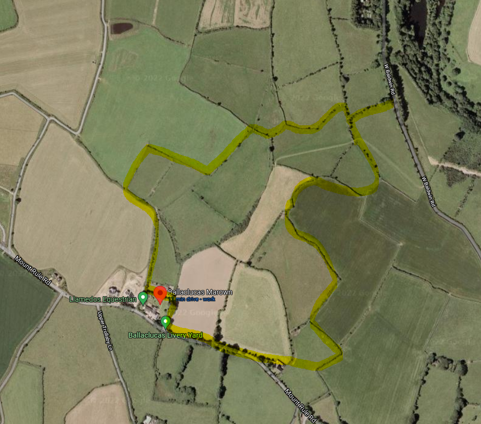 Floorplan — Llamedos Equestrian Centre, Top Road, Crosby.