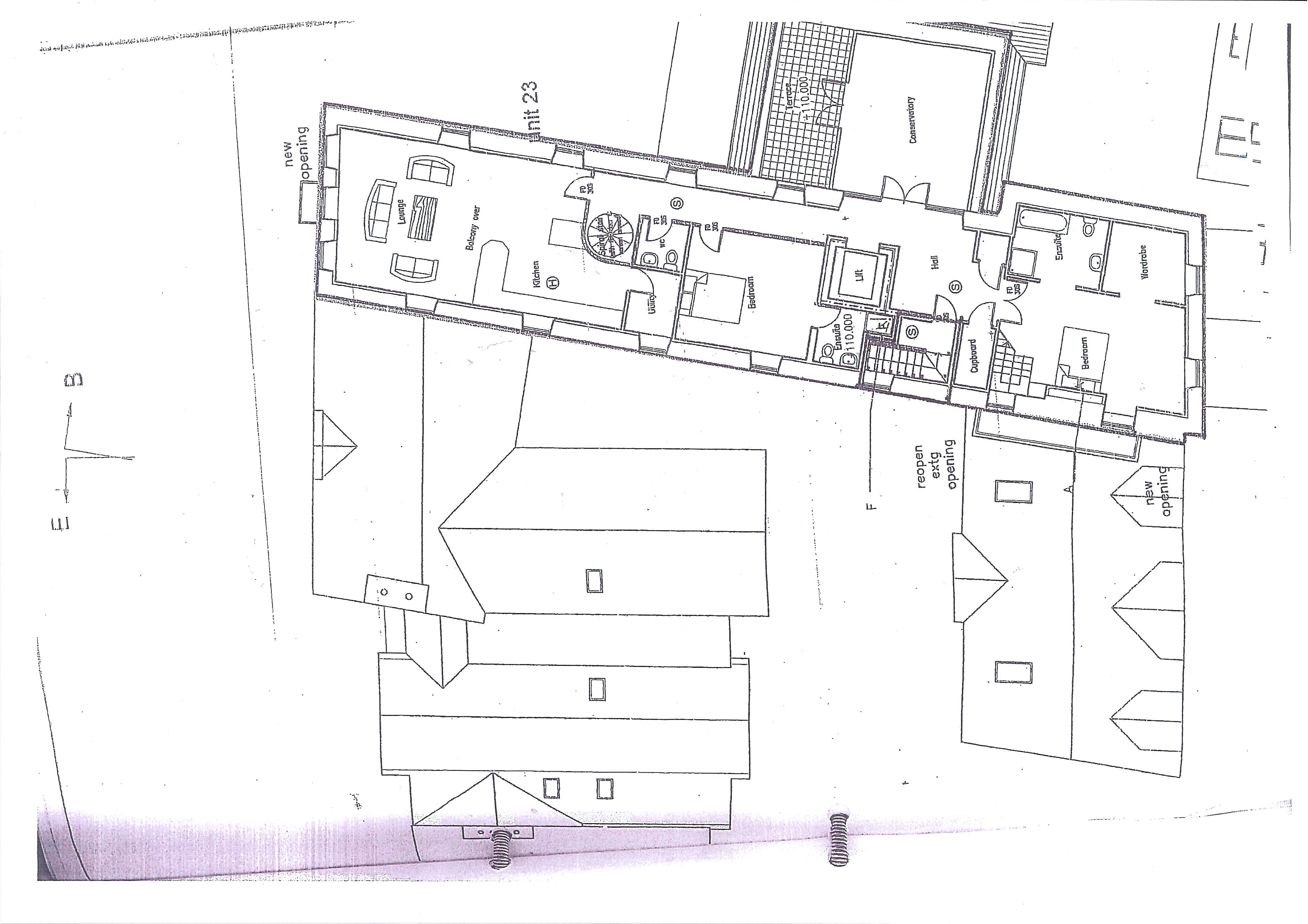 Floorplan — The Penthouse, Viking Longhouse Mariners Wharf, Peel IM5 1AR.