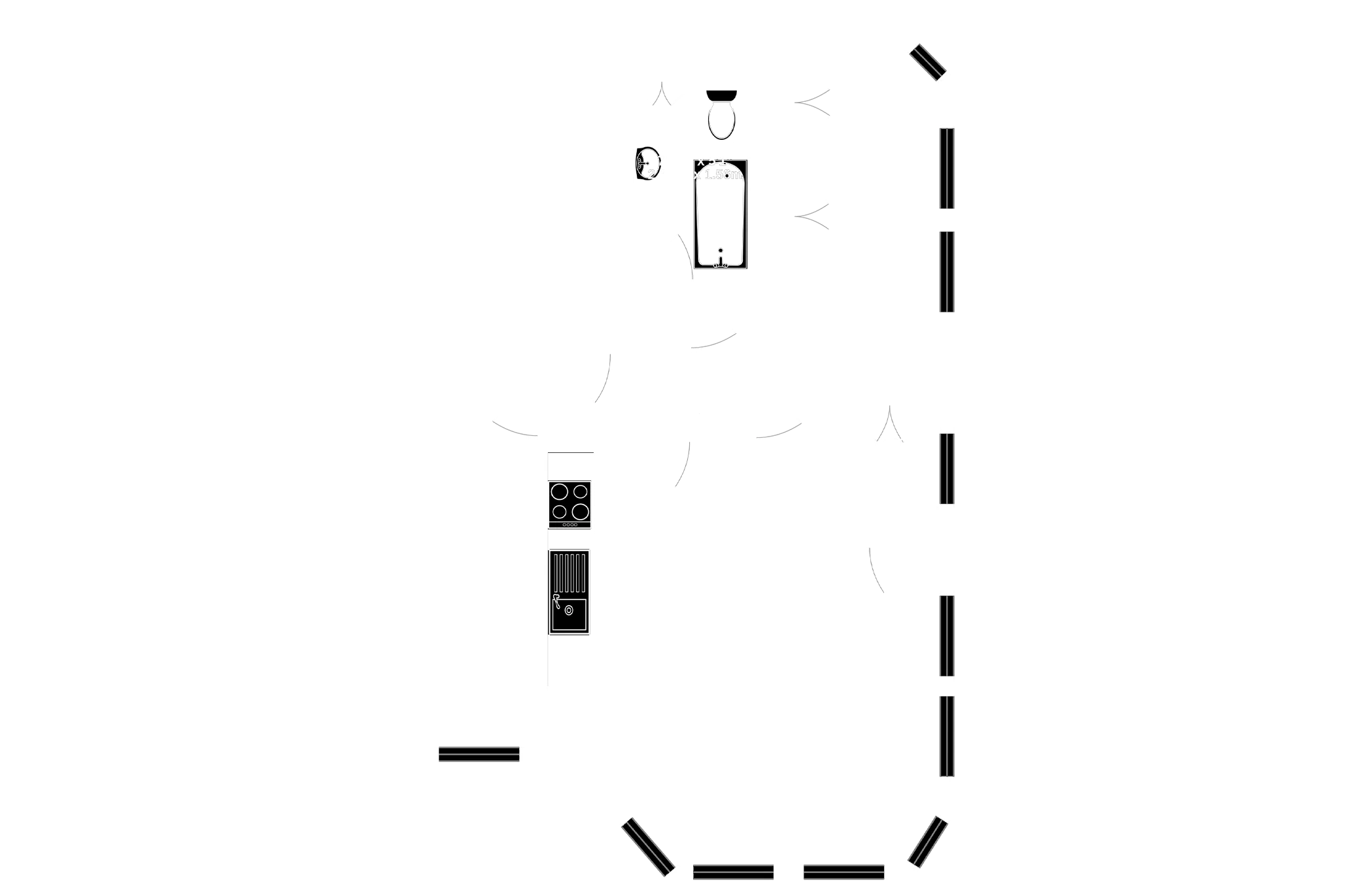 Floorplan — Apartment 7, Marlborough Court Apartments, Douglas.