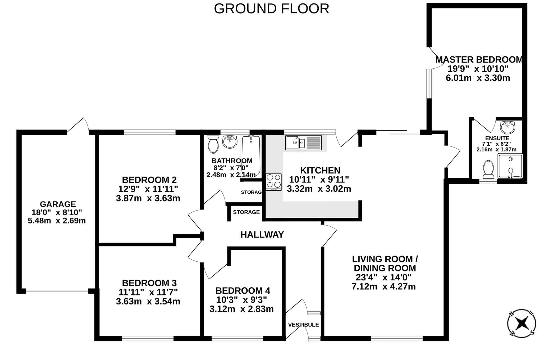 Floorplan — 62 Beech Grove, Ballasalla.