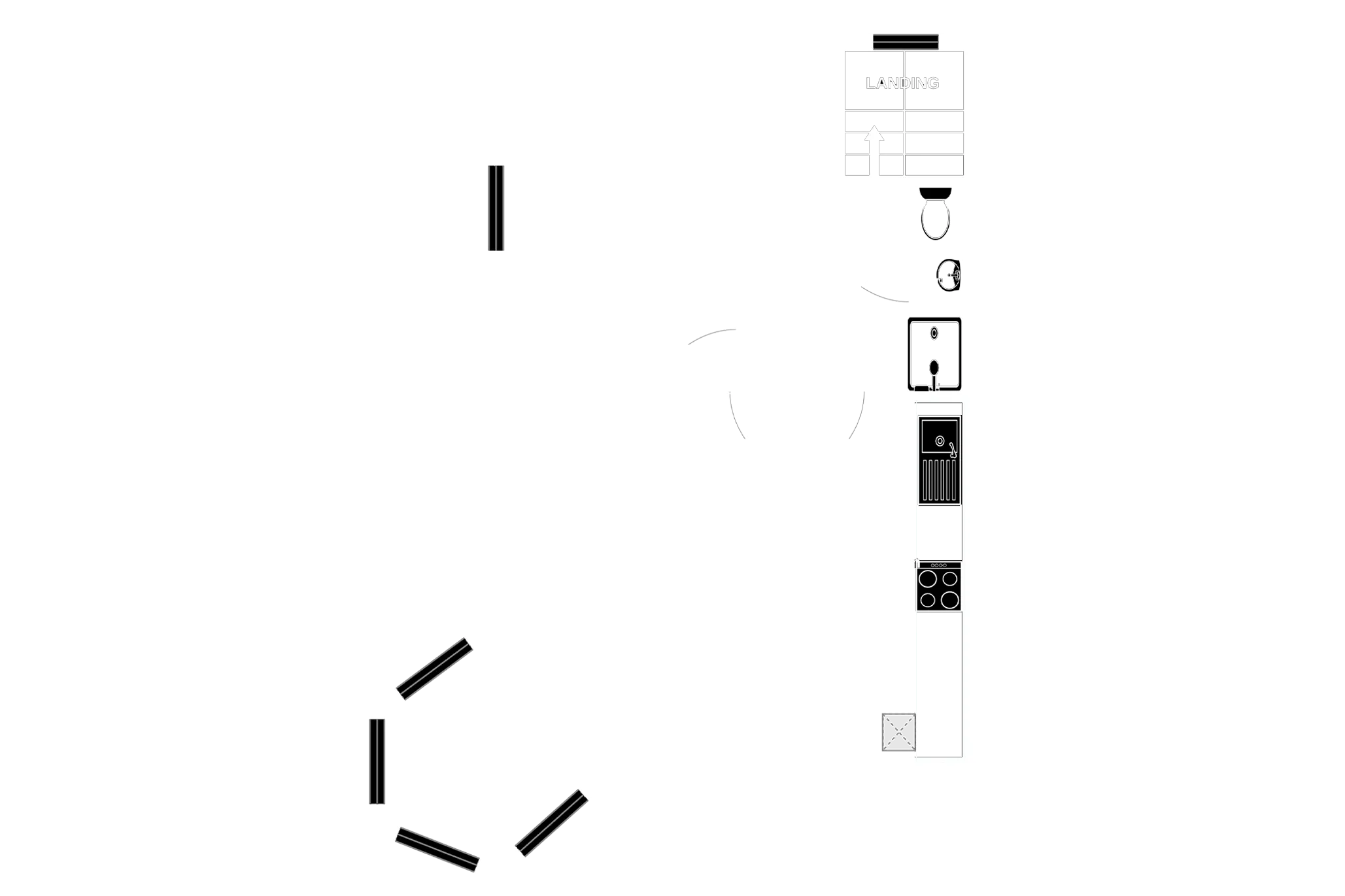 Floorplan — Flat 3, 8 Hawarden Avenue, Douglas.