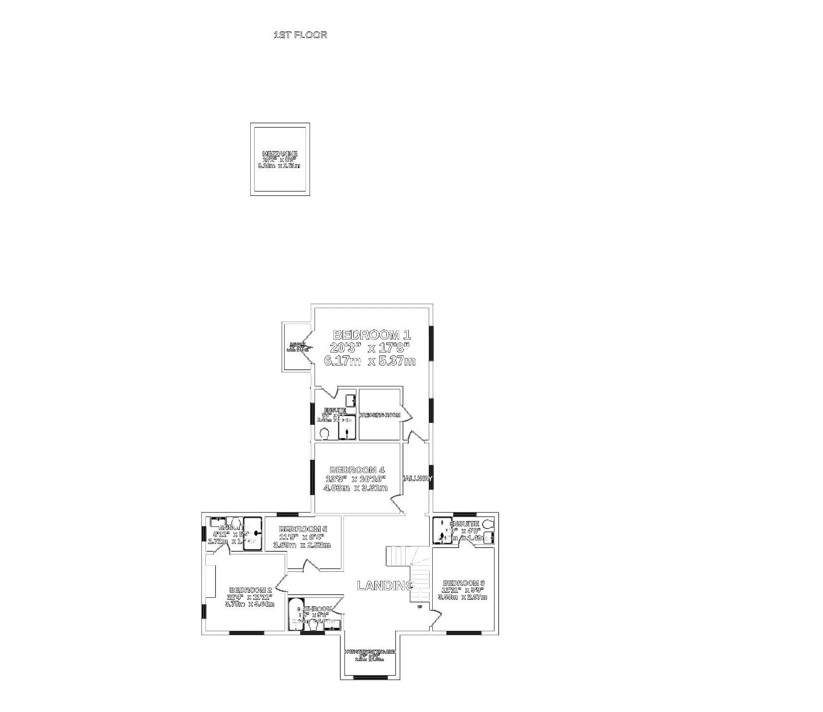 Floorplan — Lilleo Farmhouse, Abbeylands Estate, Abbeylands, Douglas. — Plan 2 of 3