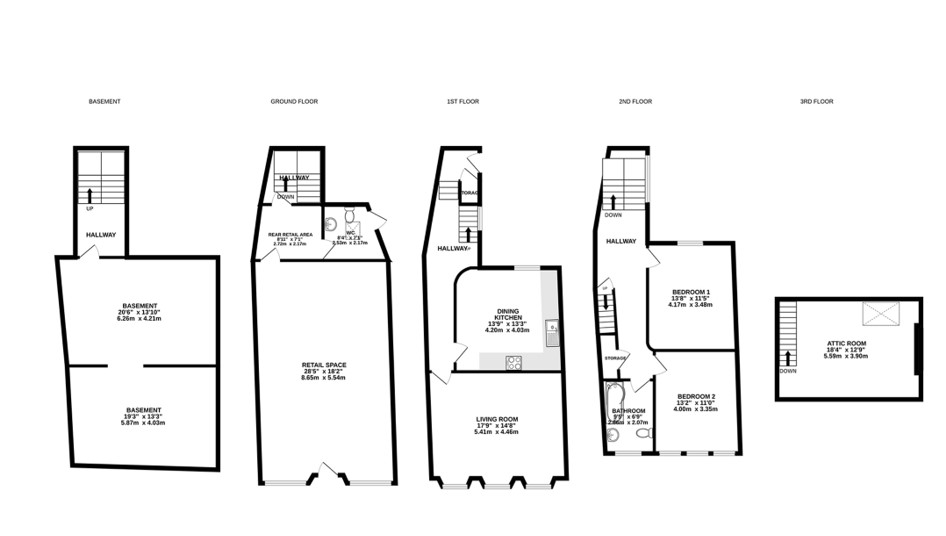 Floorplan — 26 & 26a Parliament Street, Ramsey, IM8 1AW.