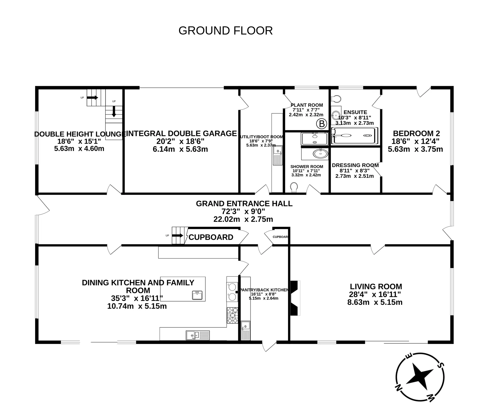 Floorplan — Lowena House, Peel Road, Kirk Michael.