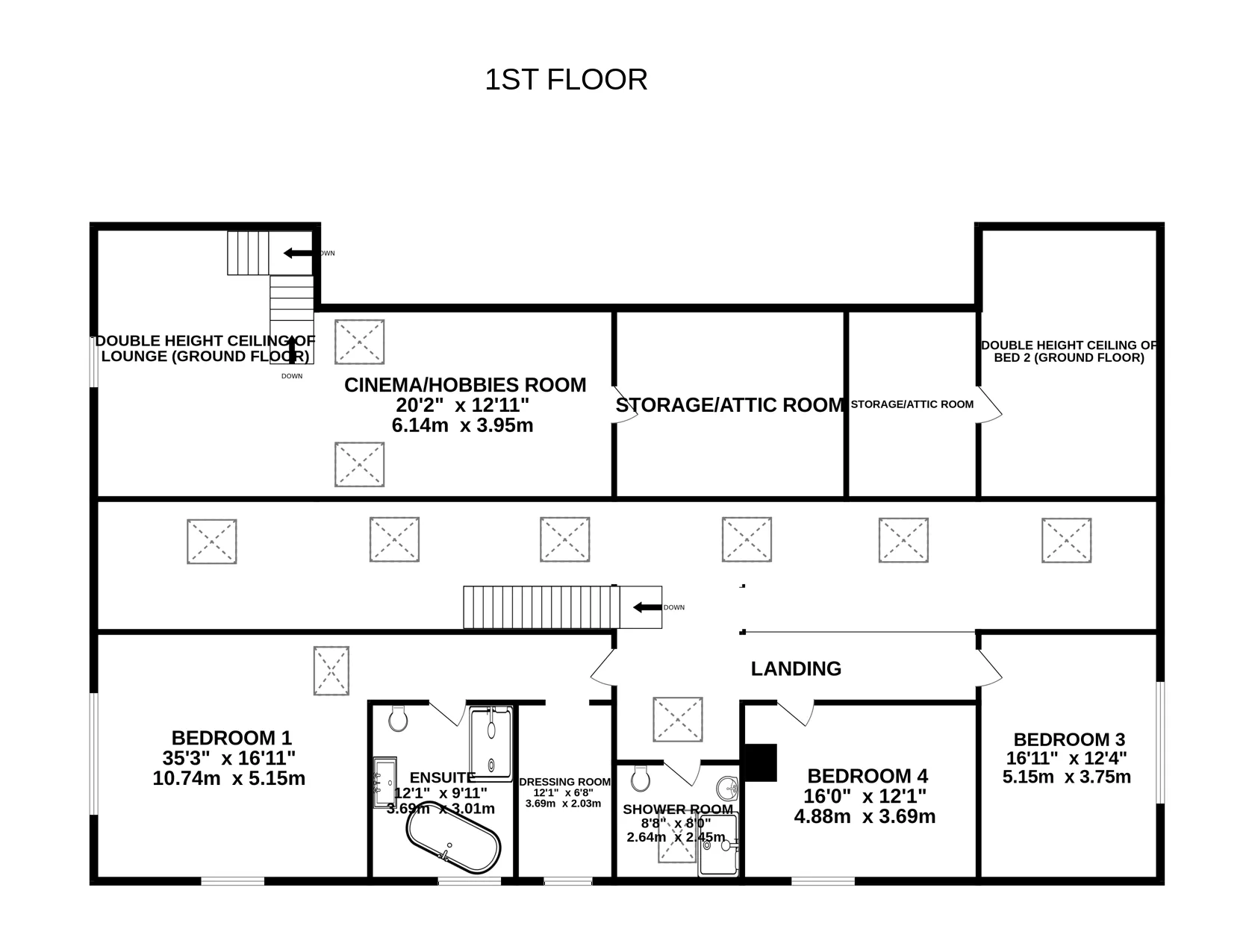 Floorplan — Lowena House, Peel Road, Kirk Michael. — Plan 2 of 2