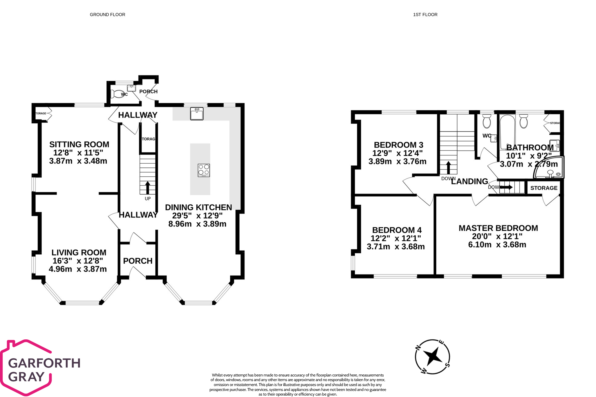 Floorplan — The Hollies, 54 Selborne Drive, Douglas.
