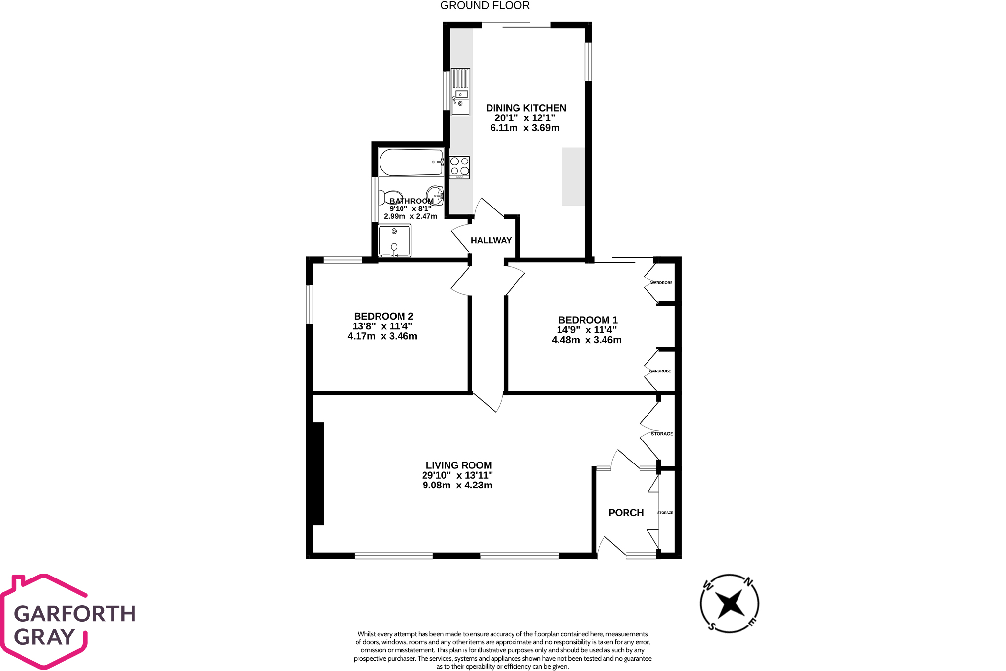 Floorplan — 40 Slieau Curn Park, Kirk Michael.