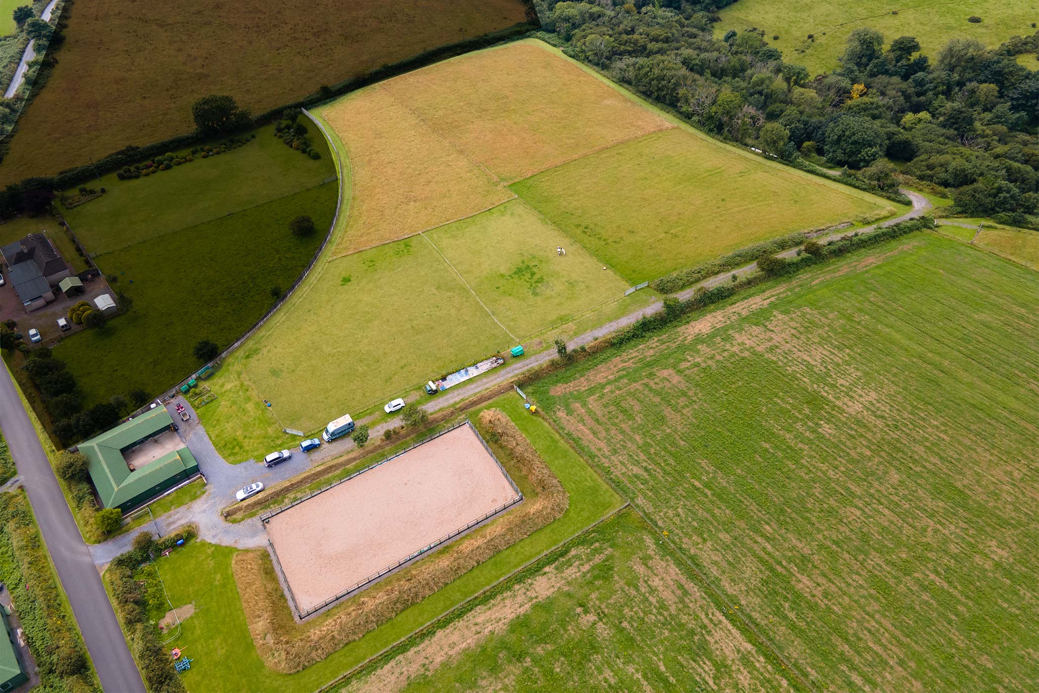 Land, Stables & Arena, Abbeylands Estate, Abbeylands, Douglas. — Photo 2 of 5