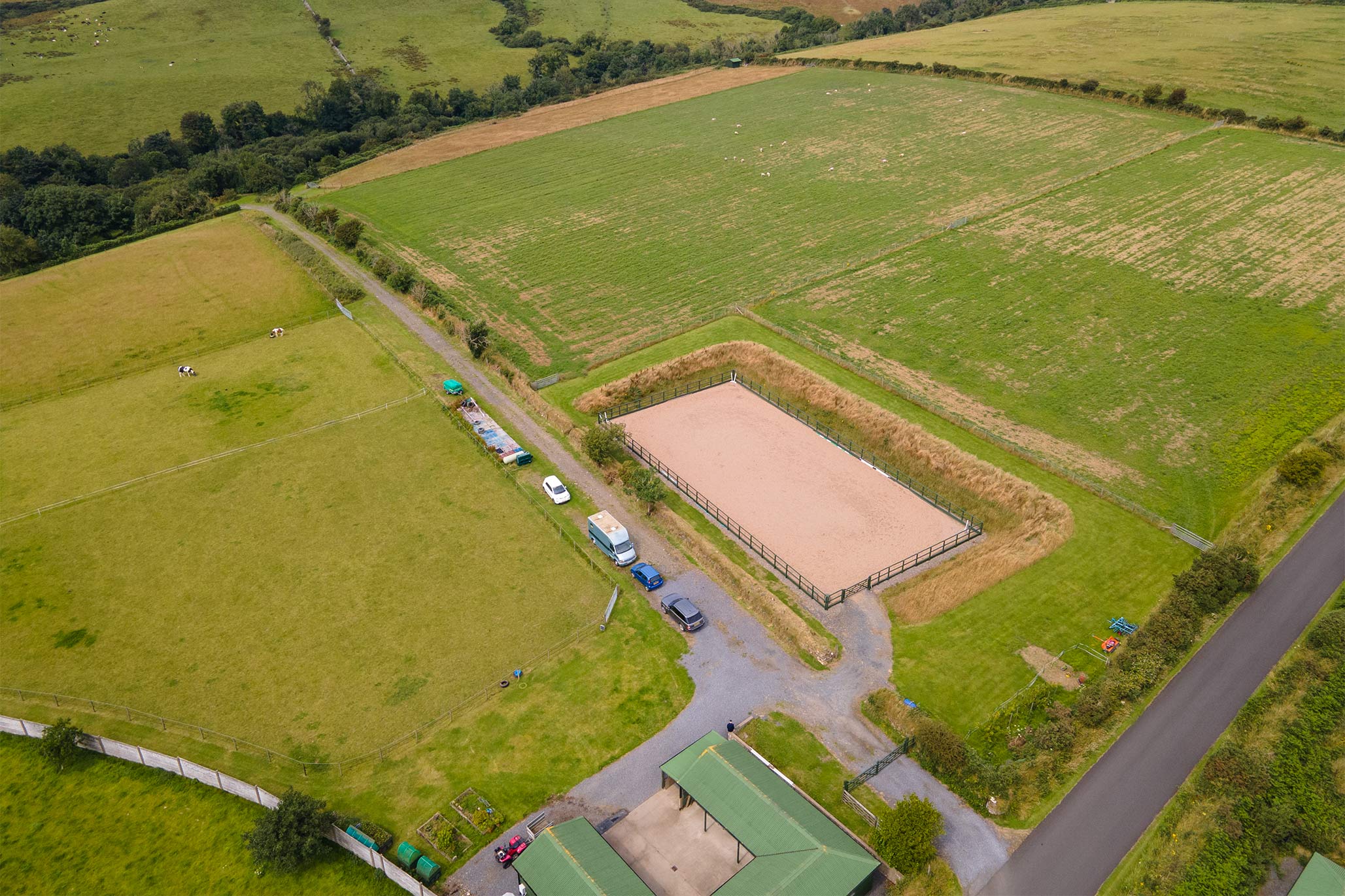 Land, Stables & Arena, Abbeylands Estate, Abbeylands, Douglas. — Photo 3 of 5