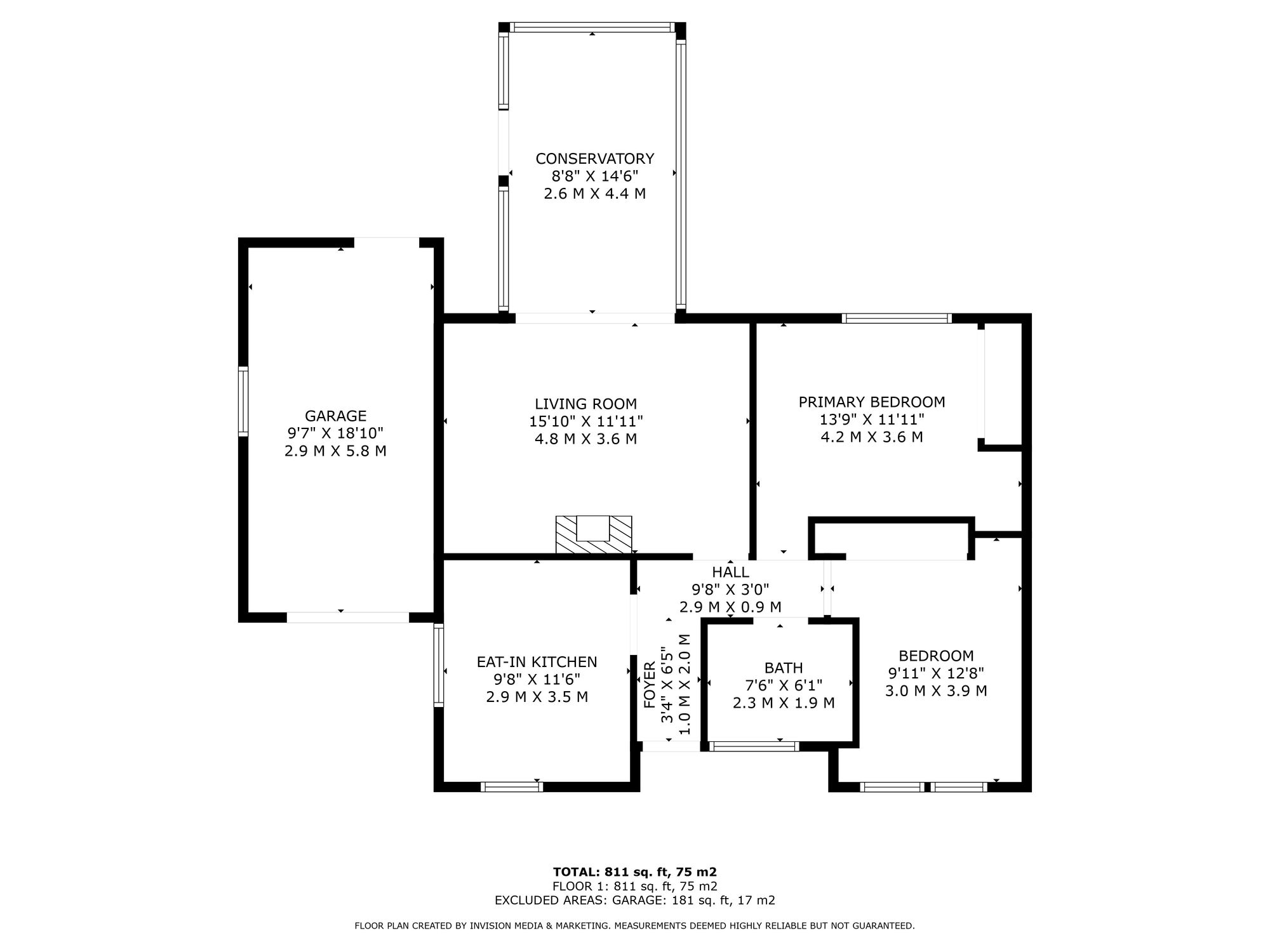 Floorplan — 2 bed detached bungalow for sale in 14 Lezayre Park Ramsey.