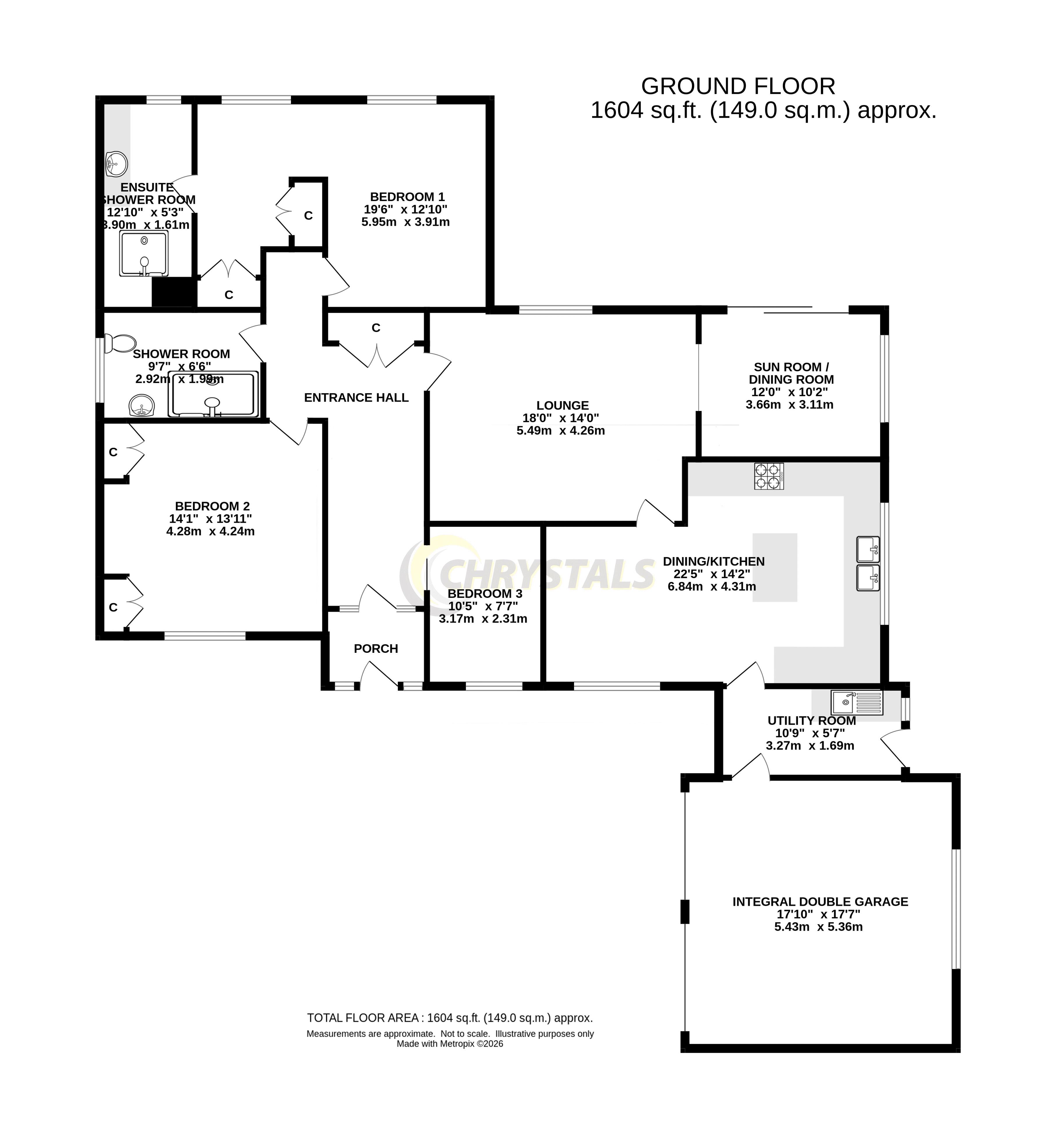 Floorplan — 2 Homefield Park, Ballasalla IM9 2EL.
