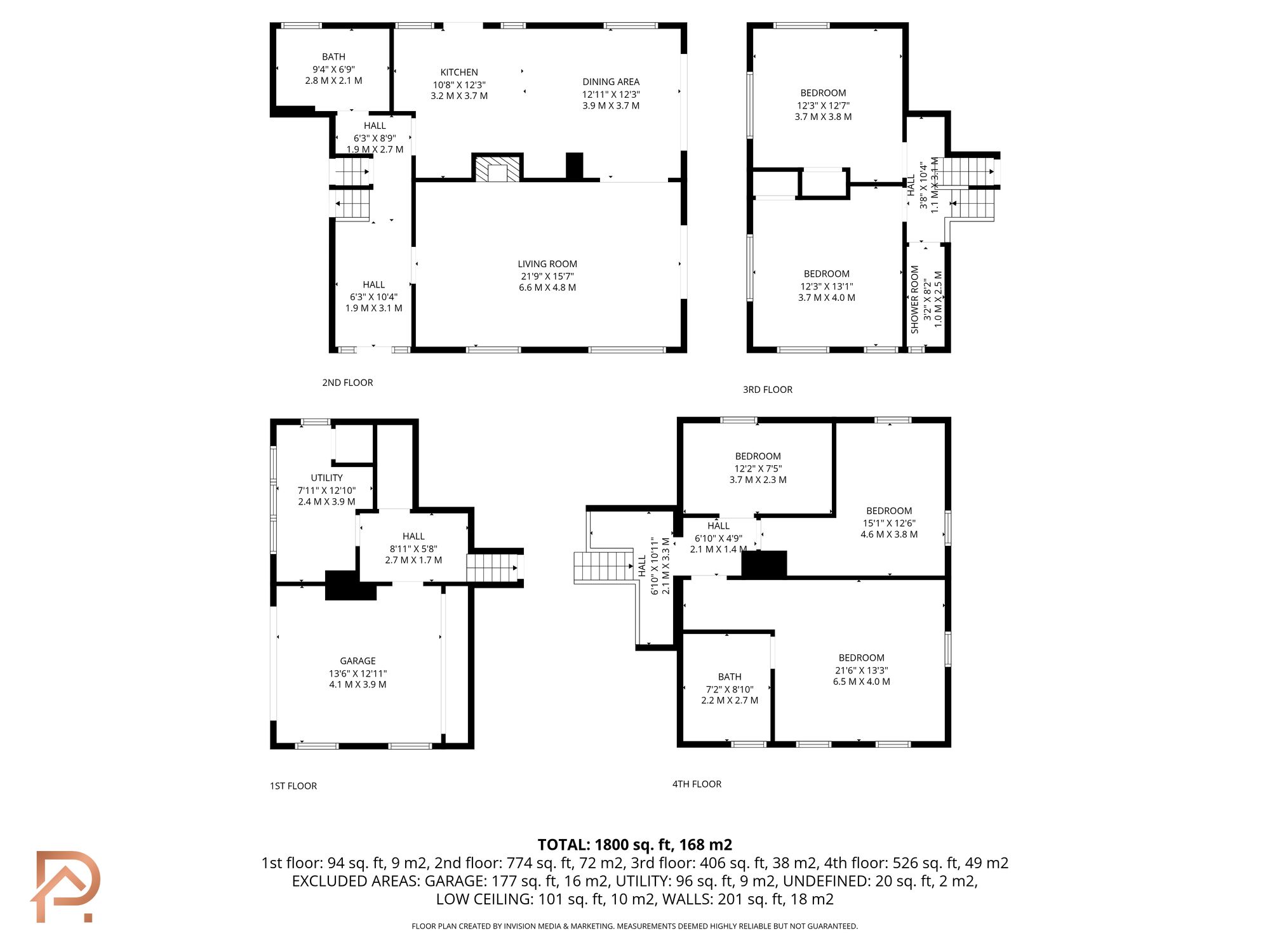 Floorplan — 5 bed detached house for sale in Brookfield Crescent, Ramsey, IM8.