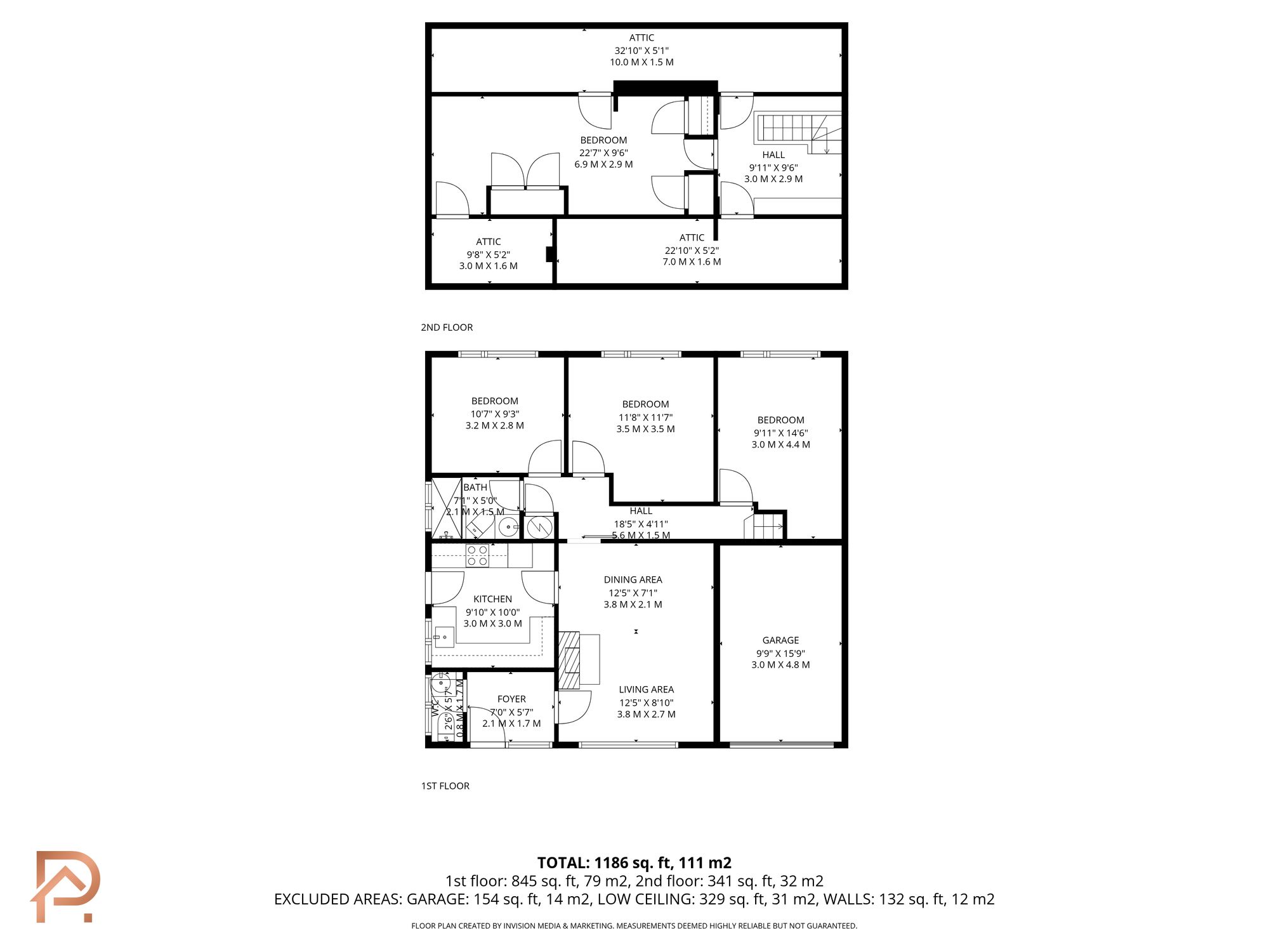 Floorplan — 4 bed chalet for sale in Croft Park, Andreas, IM7.