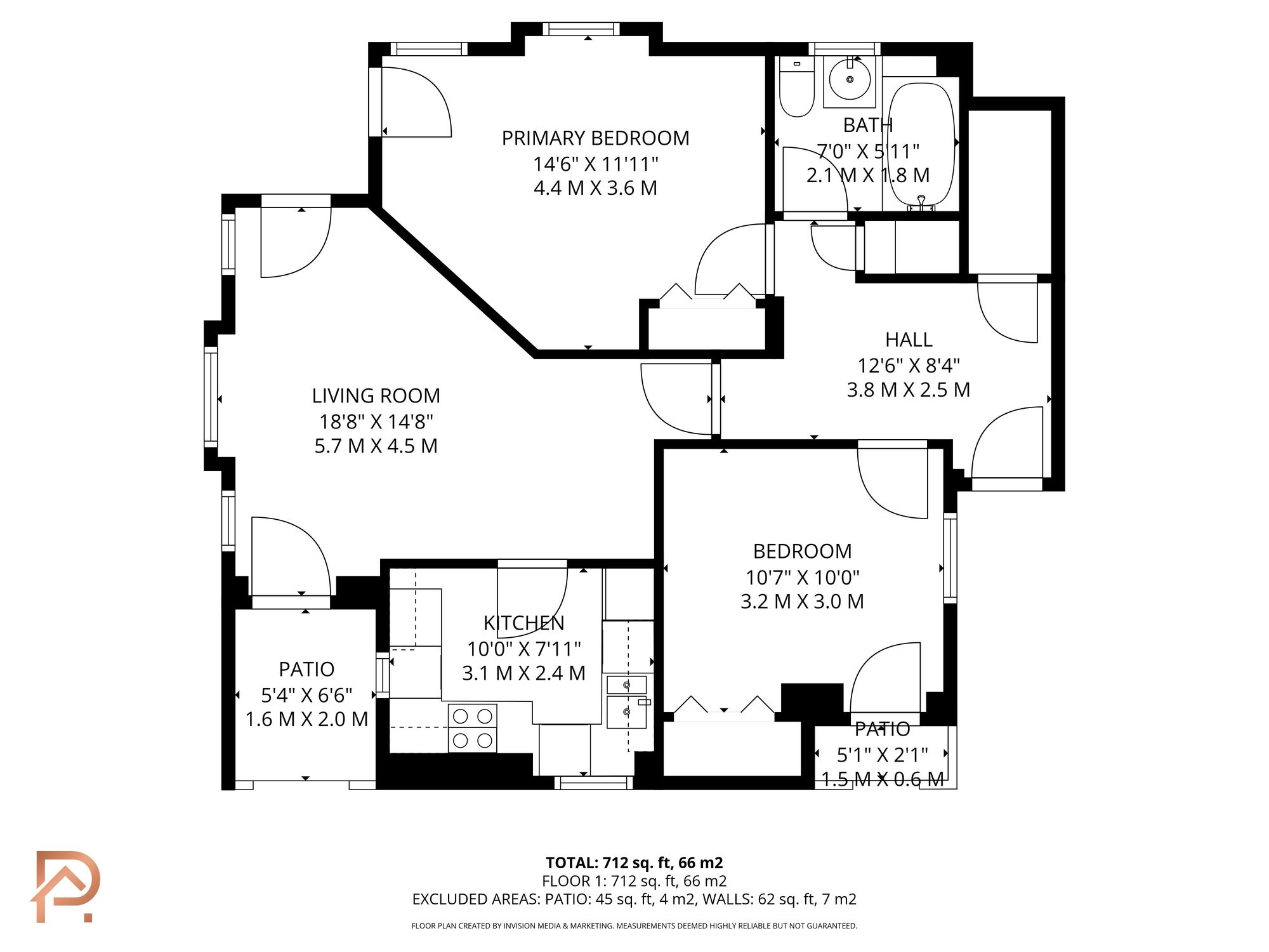 Floorplan — 2 bed flat for sale in Empress Mews, Douglas, IM2.