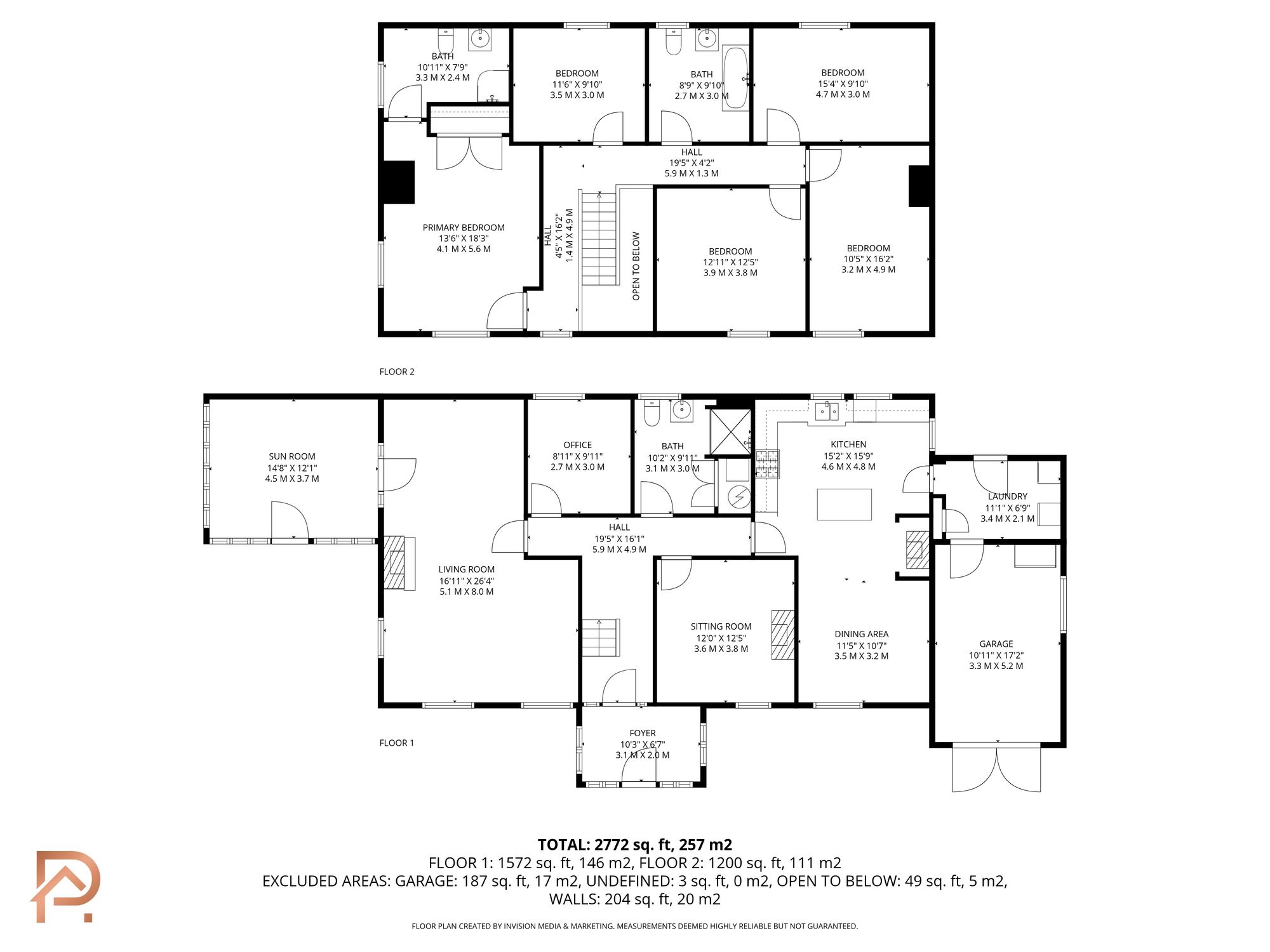 Floorplan — 5 bed detached house for sale in Summerhill Road, Jurby, IM7.