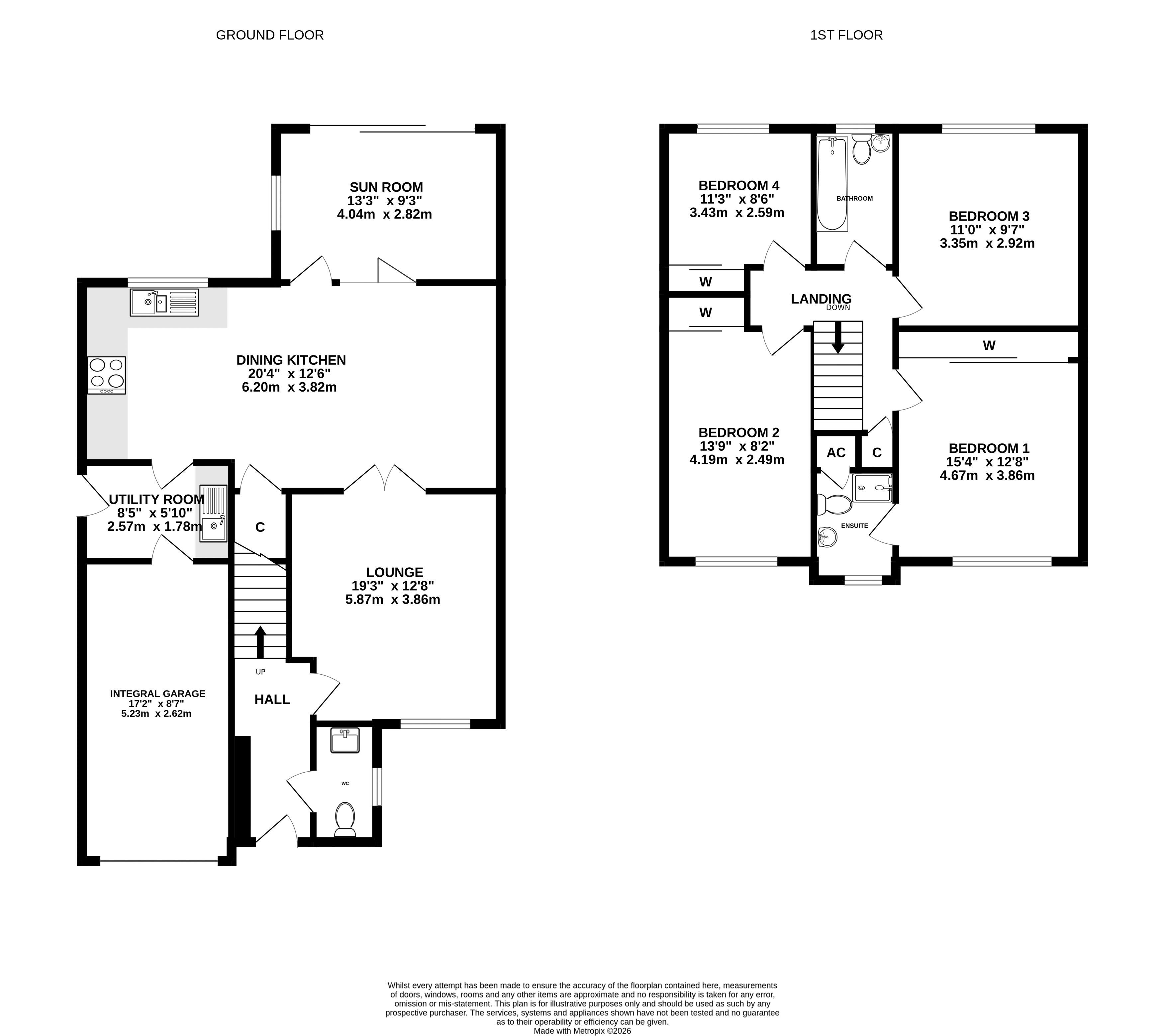 Floorplan — 8 Kitterland Lane, Ballakilley, Port Erin IM9 6DX.