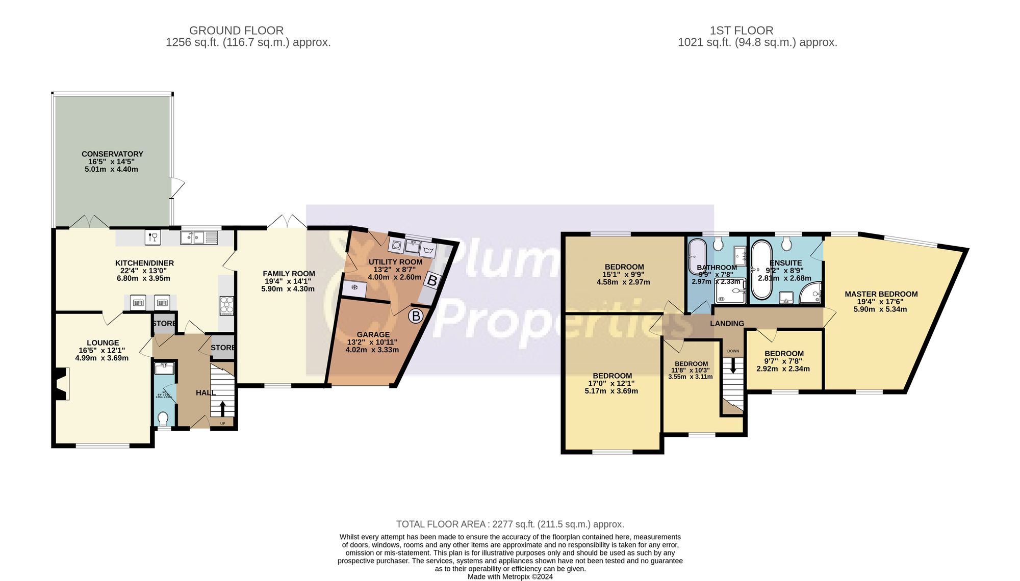 Floorplan — 5 bed detached house for sale in Hilltop Rise, Douglas, IM2.