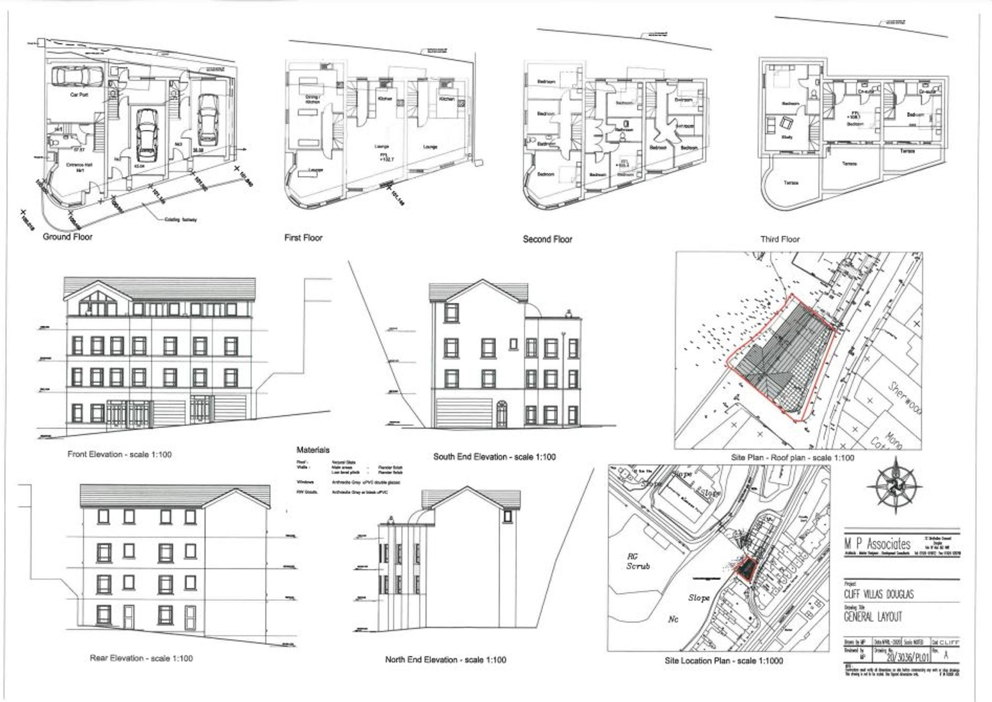 Floorplan - Land for sale in Cliff Villas, Queens Promenade, Douglas IM2 6AG.